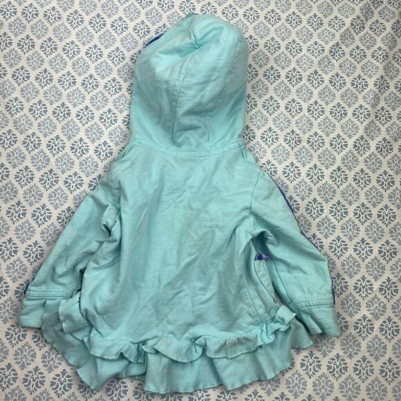 3/$15 Adidas Blue And Purple Ruffled Hooded Sweater Baby - Picture 9 of 9